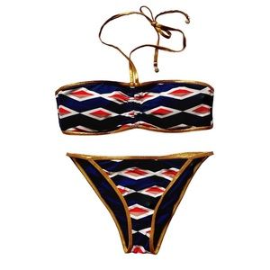XS/S MARC JACOBS Bikini Set - Bandeau Top/Bottom Swimsuit & Beach Dress NWOT